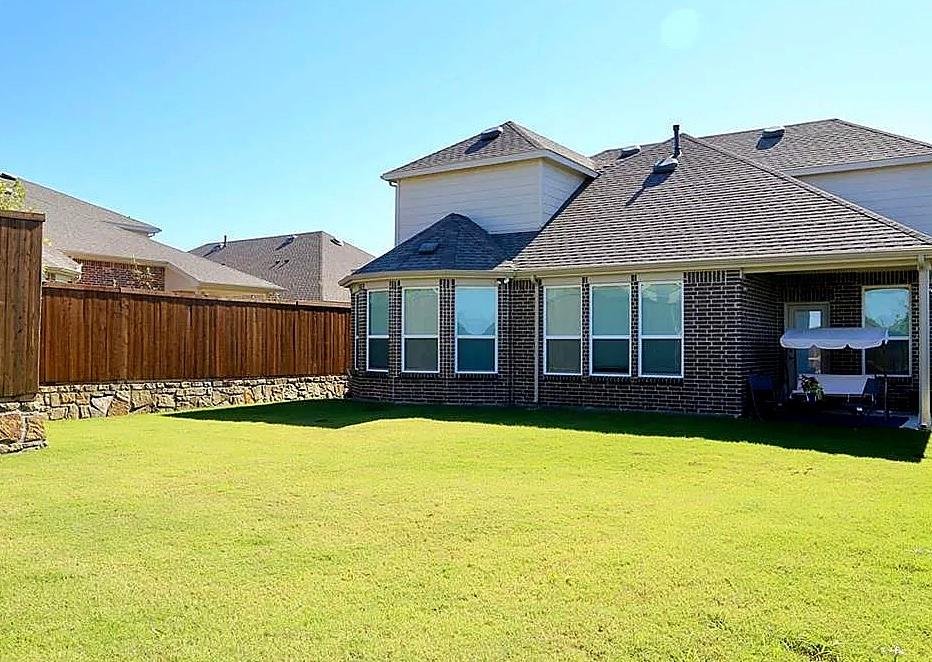 Backyard at 2237 Candler Club Way, Little Elm