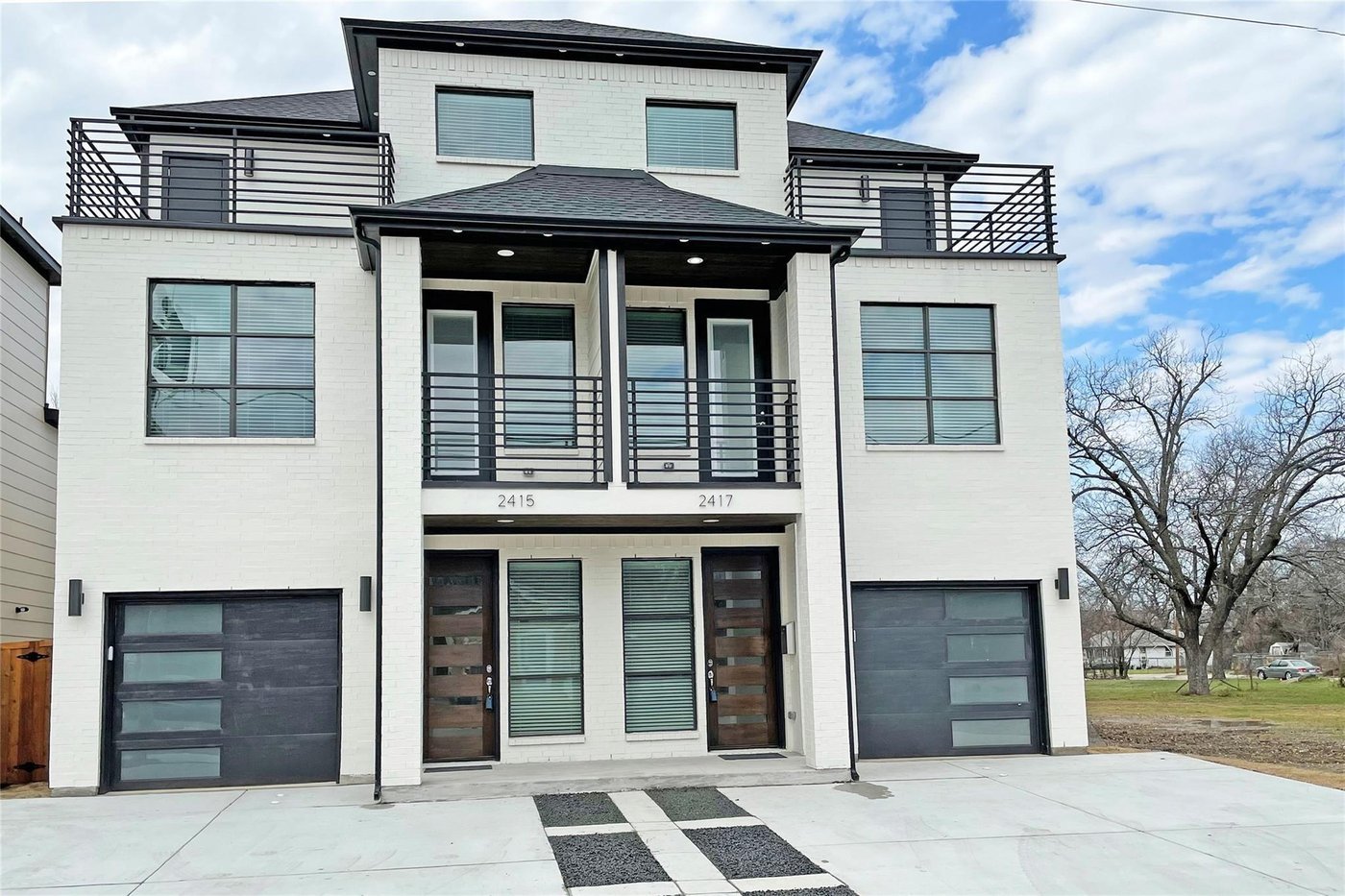 2417 N Winnetka Ave Dallas contemporary duplex for lease