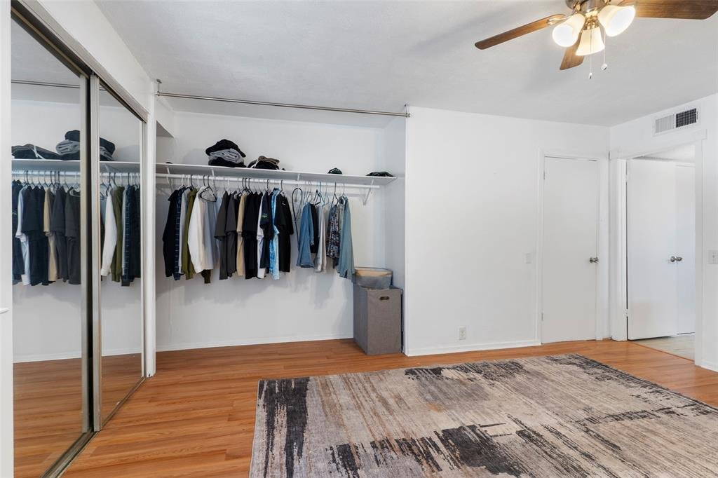 Primary closet at 4414 Westminster Dr, Irving