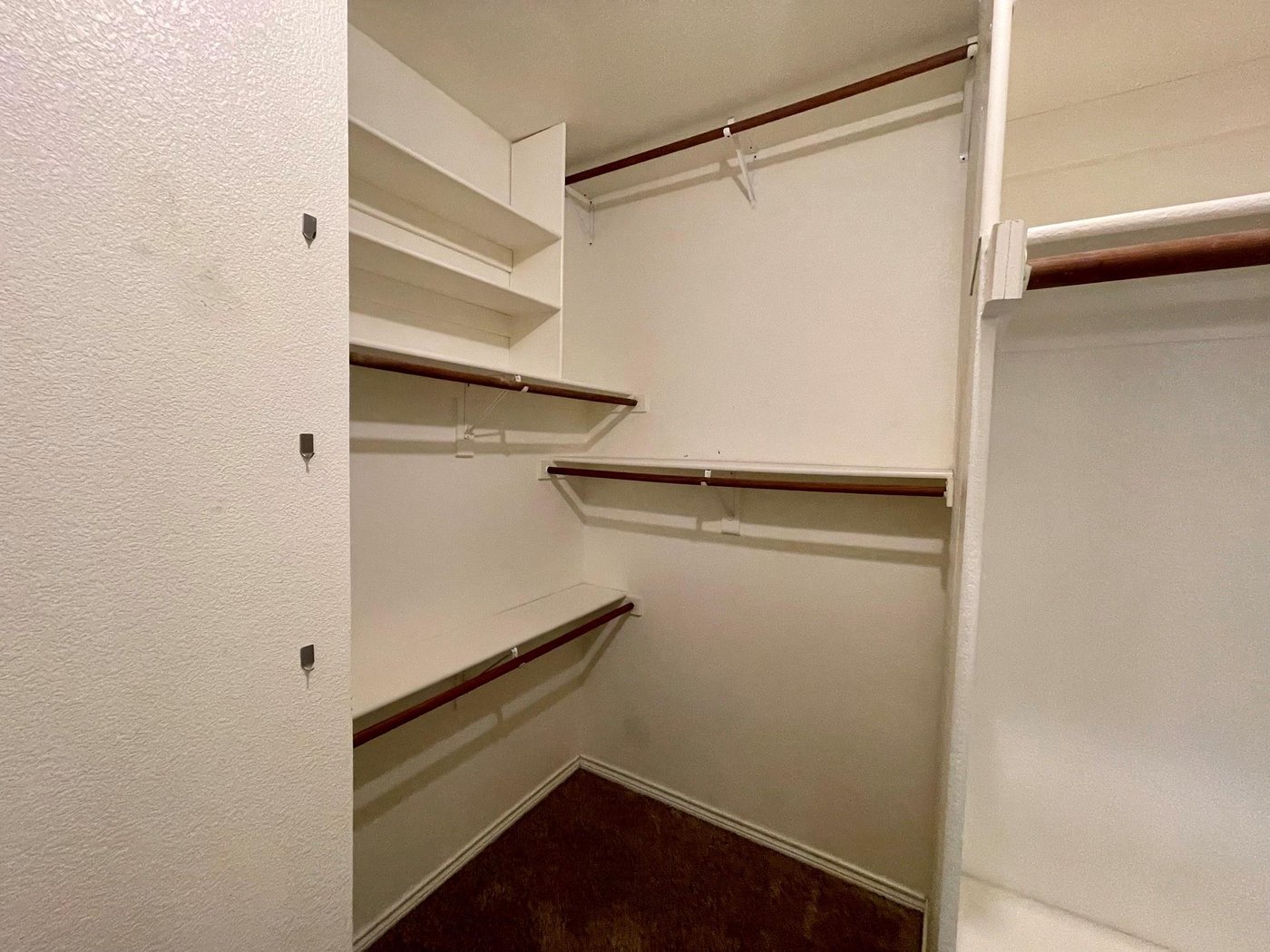 Primary closet at 6505 Josephine Dr, Arlington